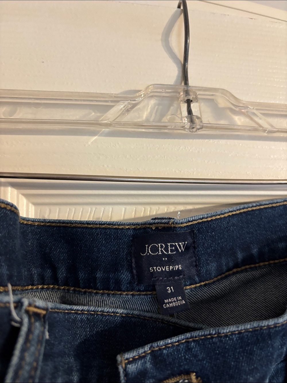 J. Crew Stovepipe Women's Jeans in Dark Blue Denim